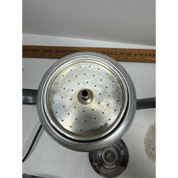 Wear Ever 3039 Aluminum Percolator Coffee Maker With Cord Art Deco Works Tested - Picture 4 of 6